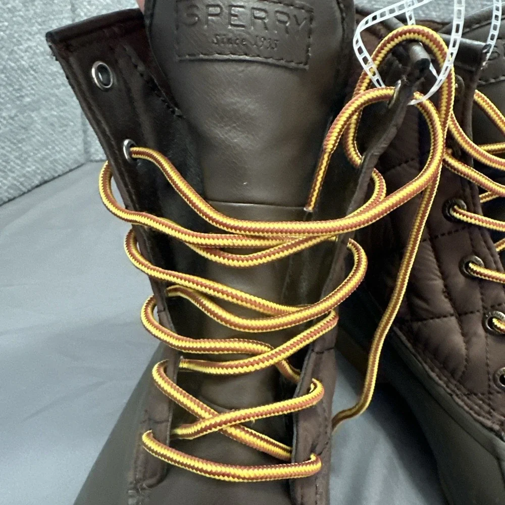 Sperry Men's Top-Sider Saltwater Nylon Brown Duck Boots STS24866‎ Size 10